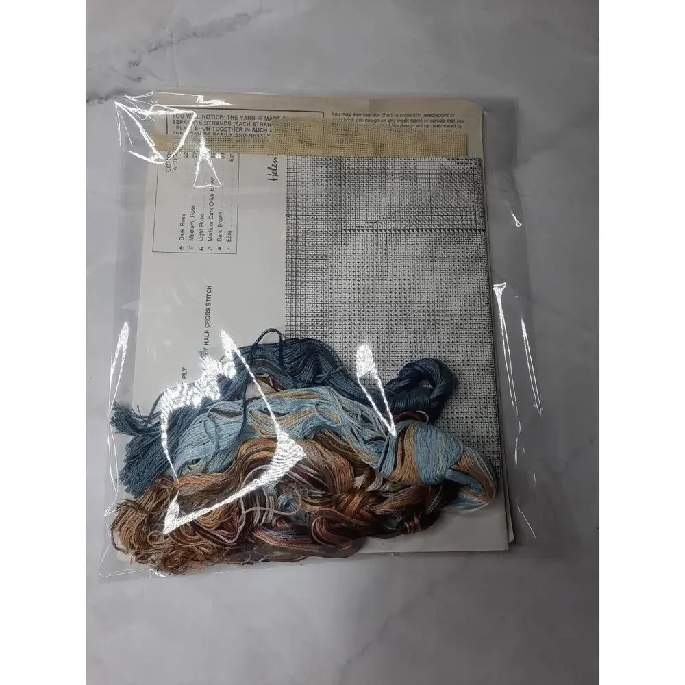 Bernat Counted Half Cross Stitch Kit Morning Sail H04504 Vintage 1983